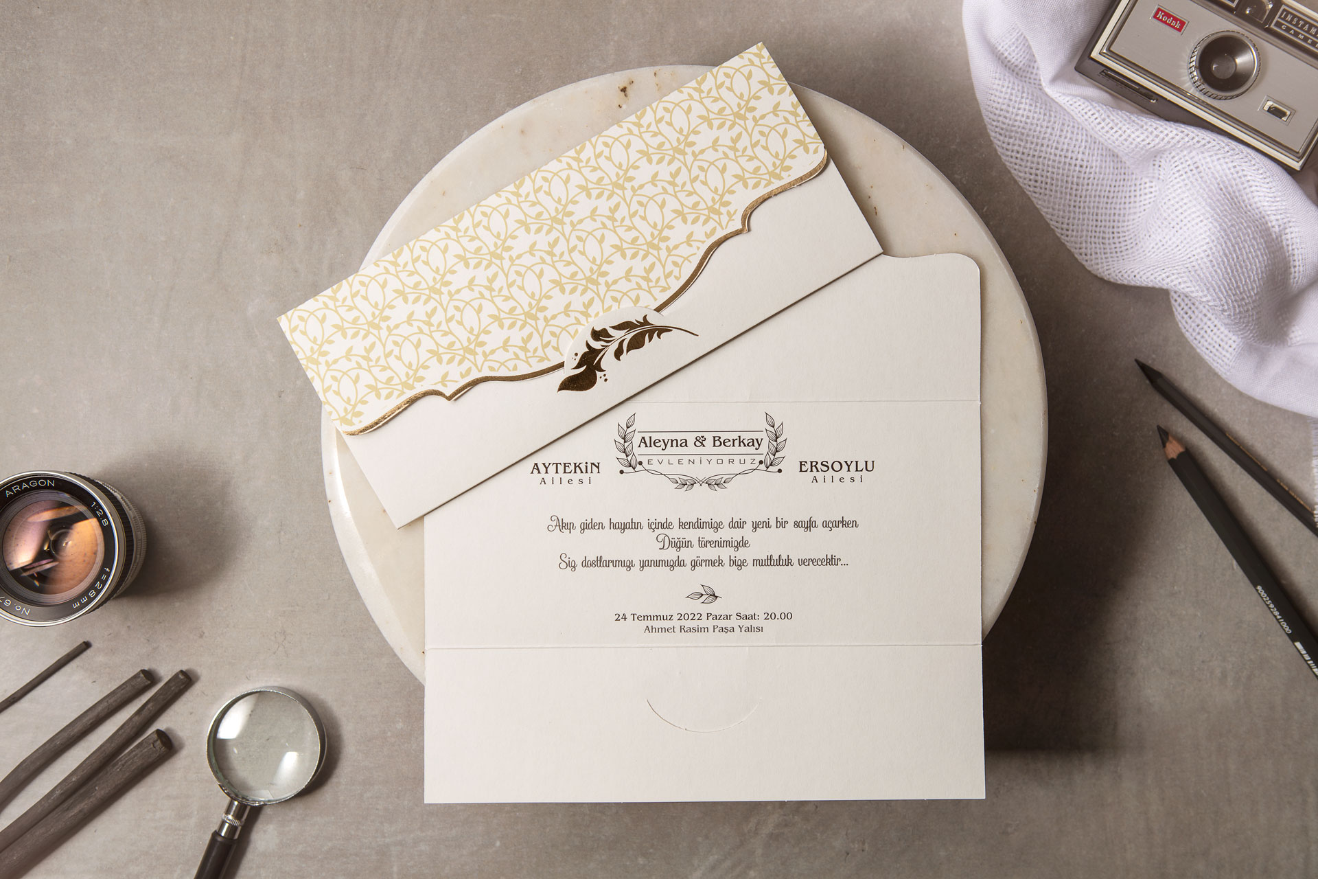 Wedding Davetiye     8452 - 3
